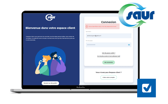 Connexion SAUR problème de connexion